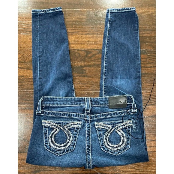 Big Star Ankle Jeans Women's Size 25 Heavy Stitch Y2K Stretch *FLAW - Picture 2 of 5